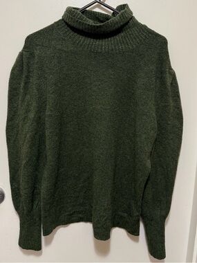 J. Crew Forest Green Turtleneck Sweater